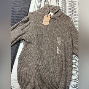 Weatherproof Men's Turtleneck Sweater in Brown